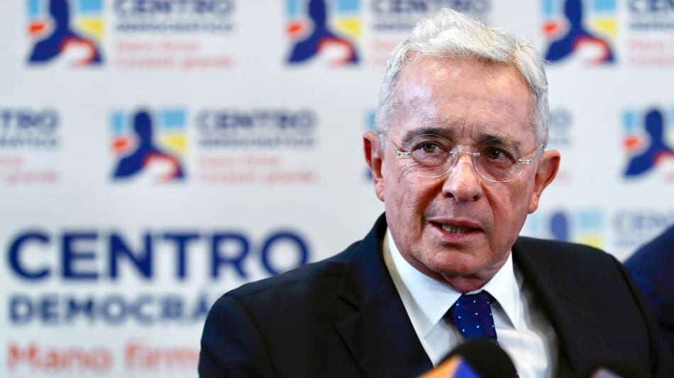 El expresidente colombiano Álvaro Uribe