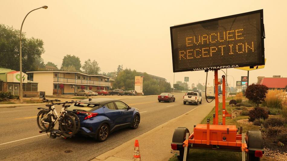 Más de 35.000 personas debieron ser evacuadas del oeste de Canadá. Foto: Reuters.