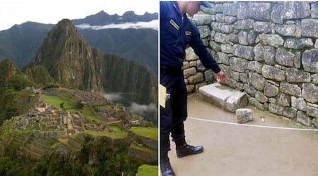 Turista argentino en Machu Picchu