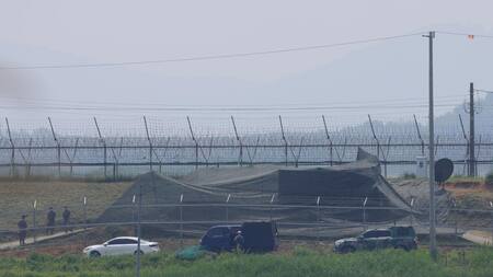 Tensión en la frontera entre ambas Coreas. Foto: EFE.