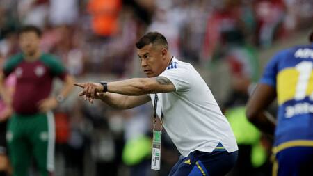 Jorge Almirón en el estadio Maracaná. Foto: NA.