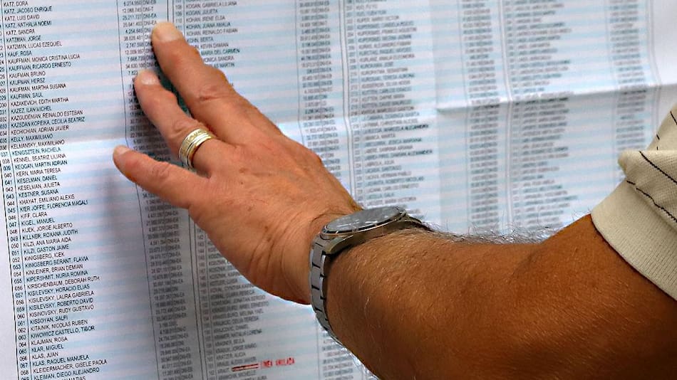 Elecciones, padrón electoral, votación, NA