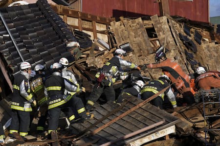 Terremoto en Japón. Foto: EFE
