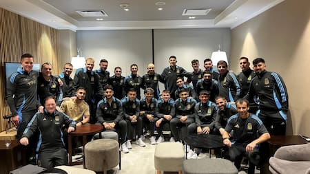 La Selección argentina Sub 23. Foto: NA.