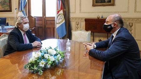 Omar Perotti y Alberto Fernández, NA