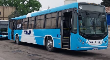 Paro en la línea de colectivos 338. Foto: X @talp338