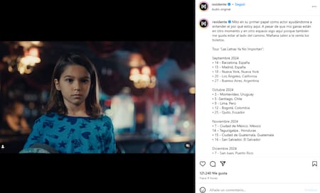 El anuncio de Residente. Foto: Instagram.