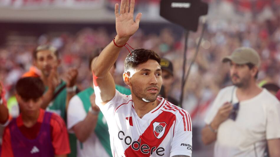 Gonzalo Montiel a un paso de hacer historia en River. Foto: NA.