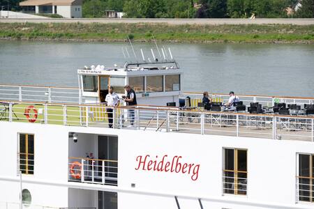 Choque de barcos en Hungría. Foto: EFE.