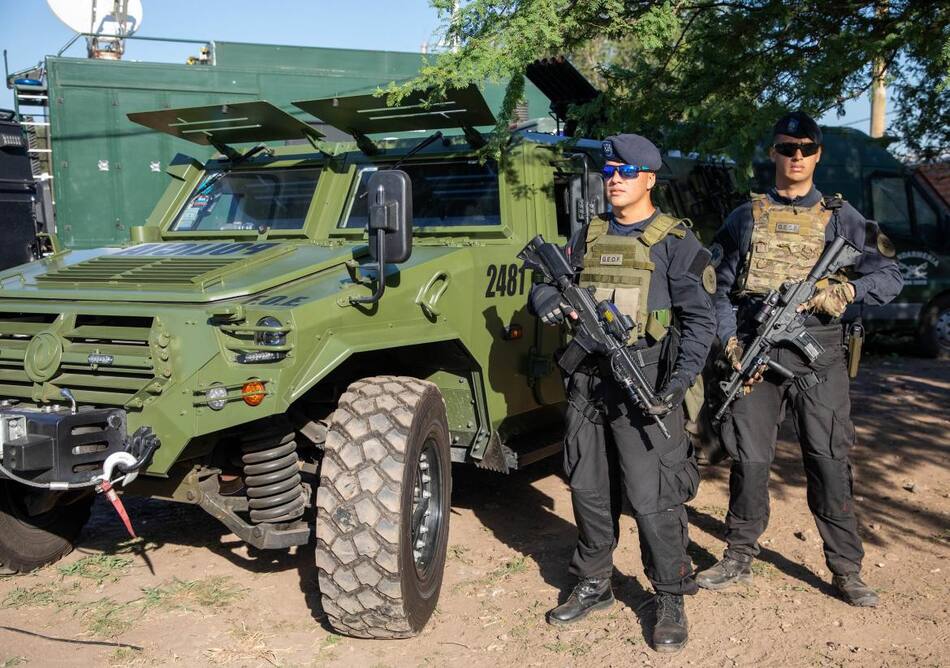 Gendarmes enviados a Rosario para la lucha contra el narcotráfico. Foto: NA.