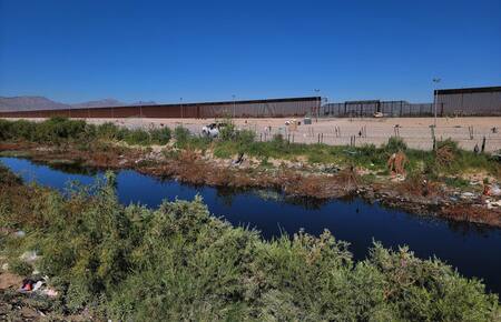 Crisis migratoria en la frontera con México. Foto: EFE