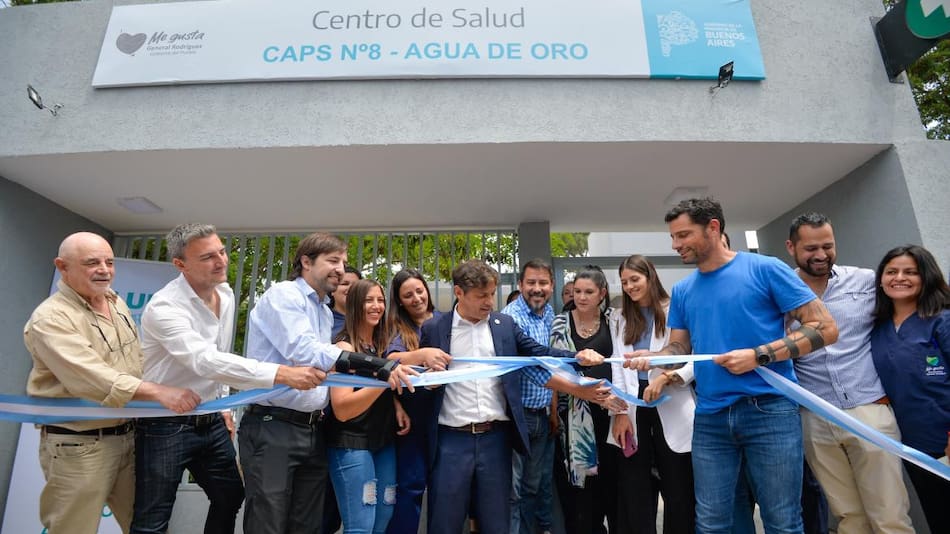 Axel Kicillof inauguró cuatro Centros de Atención Primaria en un solo día. Foto: Telam