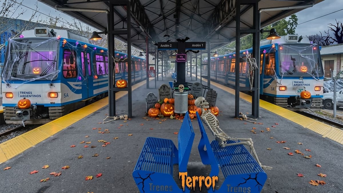 Halloween en Buenos Aires: la estación de tren que cambiará por completo para ofrecer una experiencia inmersiva de terror
