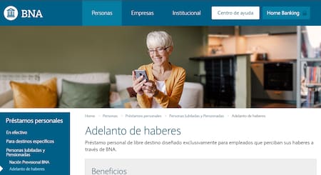 Adelanto de sueldo para jubilados.