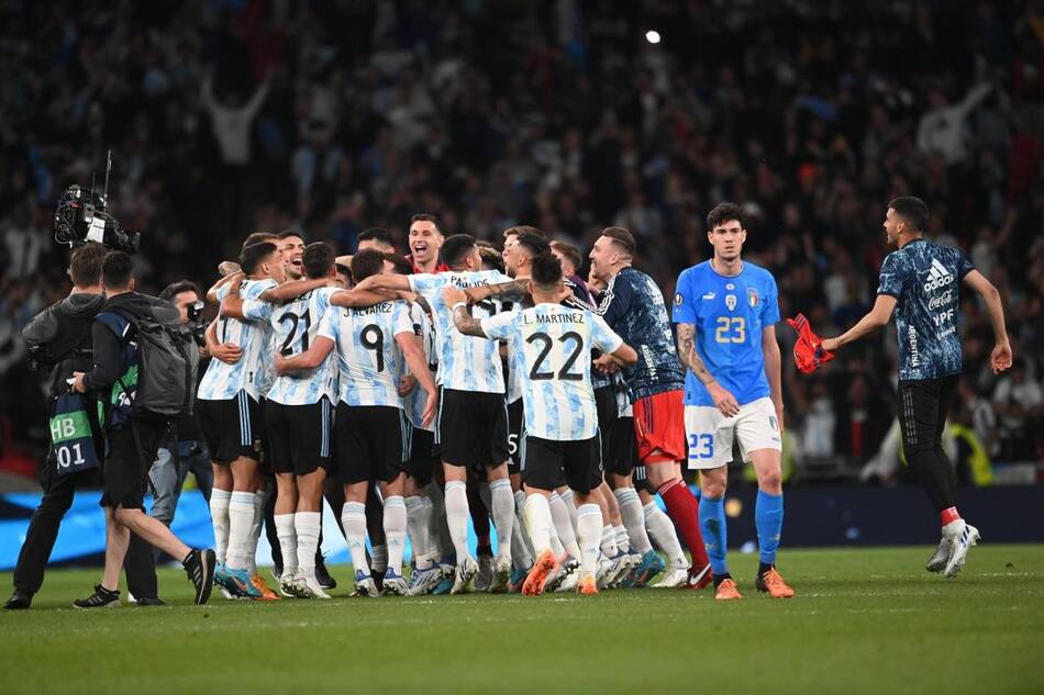 Finalissima, Argentina vs. Italia. Foto: EFE.