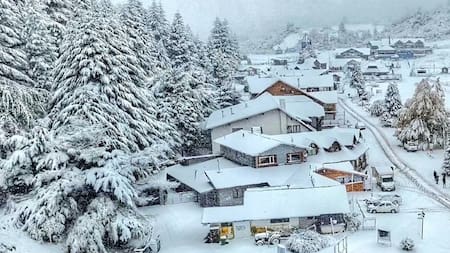 Nevada récord en la Patagonia. Foto: X @lfsur.