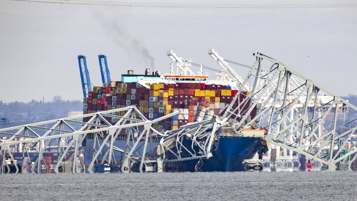 Puente de Baltimore. Foto: EFE.