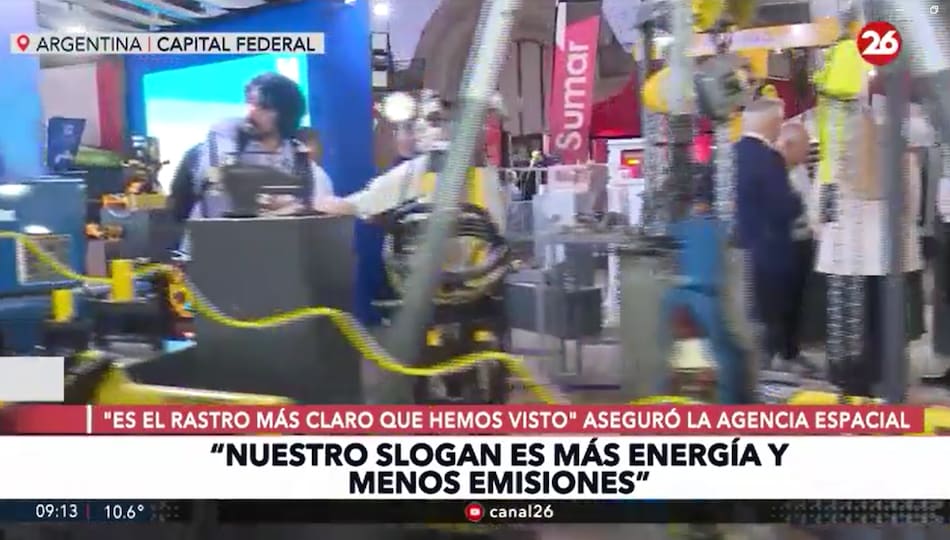 Canal 26 en la Exposición Argentina Oil y Gas 2025.