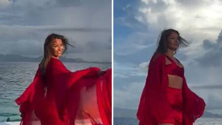 Pampita en el video motivacional que compartió en Instagram. Foto: captura de video.