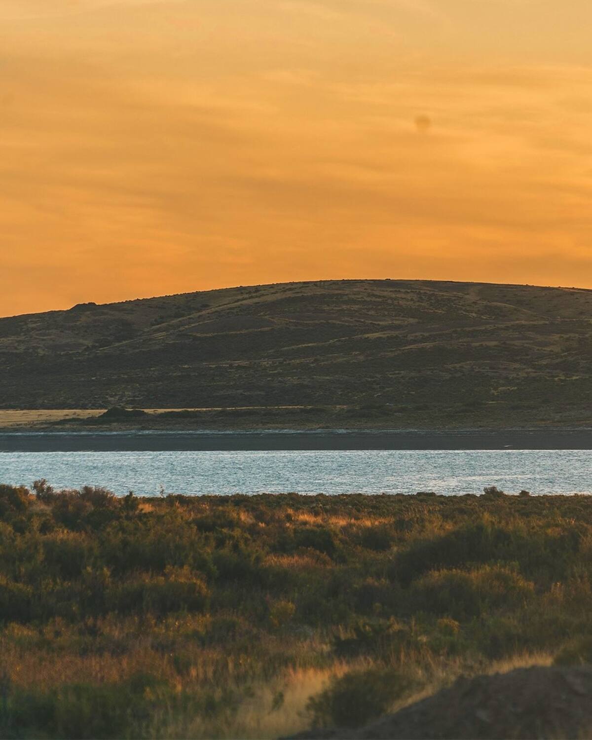 Vistas desde los campings de Camarones. Fuente: Facebook Campings Patagonia Azul