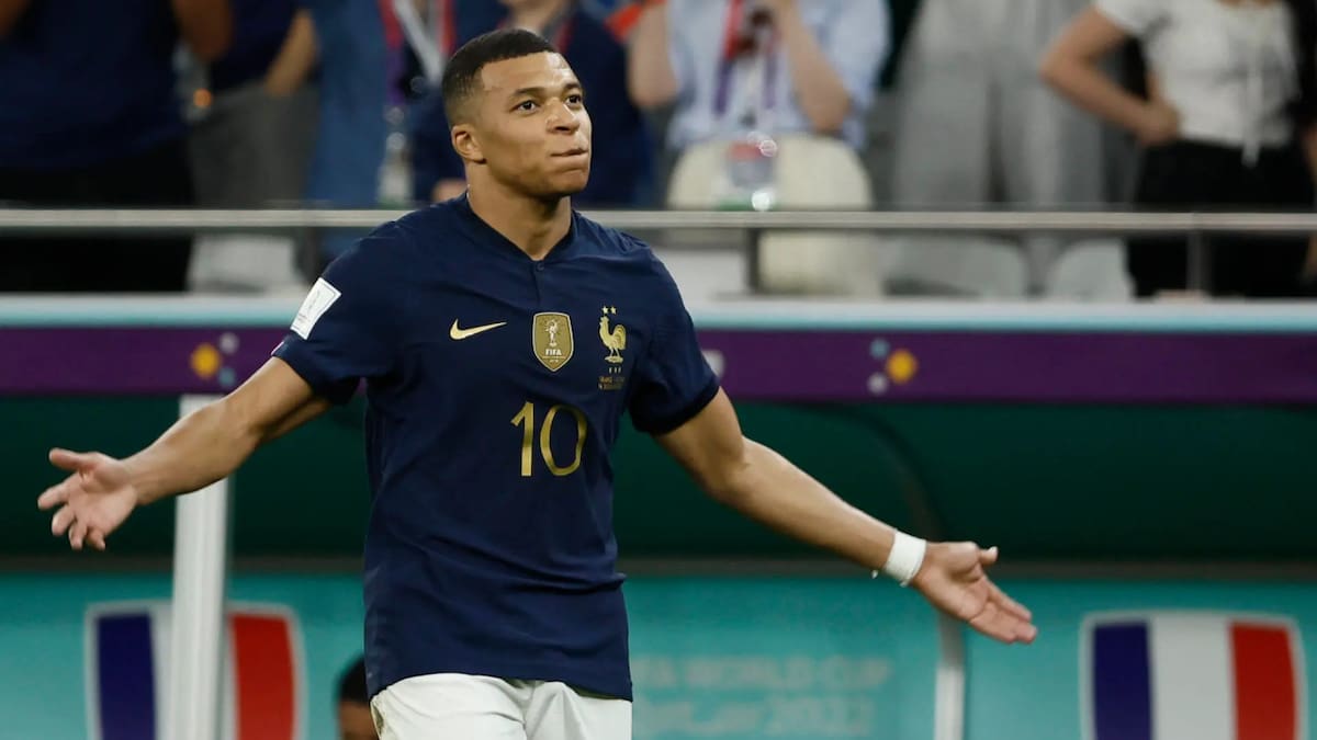Kylian Mbappé fue la gran figura en la goleada de Francia sobre Suecia, igualó a Lionel Messi en la tabla de goleadores del Mundial 2026 y desató una ola de memes en las redes sociales. Foto: EFE / José Méndez.