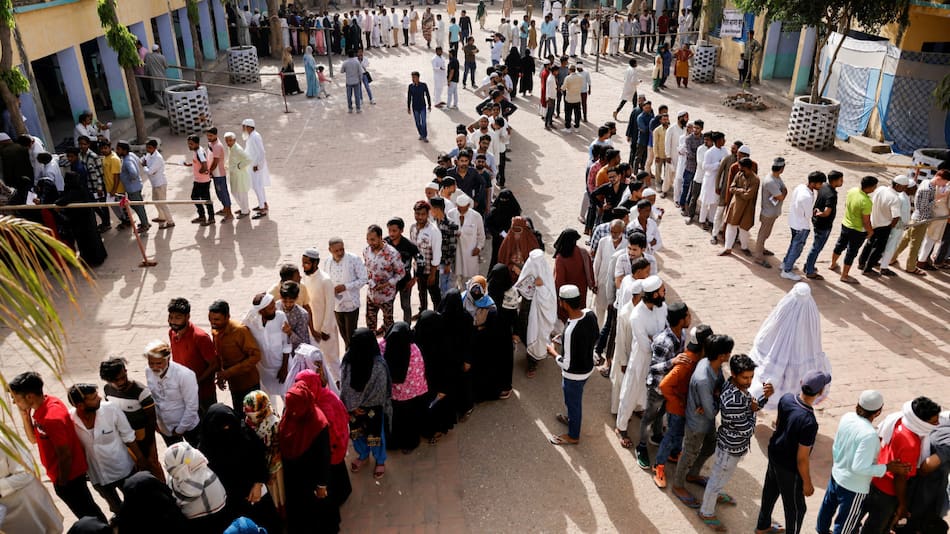 Elecciones en la India. Foto: Reuters.