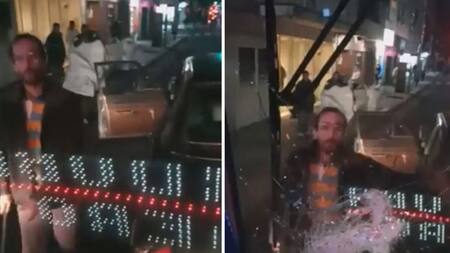 Ataque de furia en Palermo. Fotos: captura video.