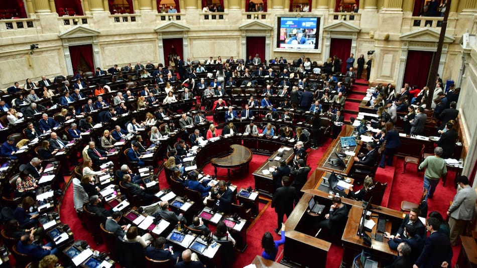 Sesión en Diputados.