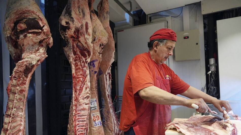 Descuento en carnicería con Cuenta DNI. Foto: NA (Marcelo Capece)