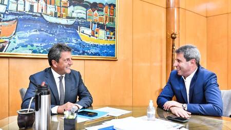 Sergio Massa junto a Sergio Uñac. Foto: Prensa.