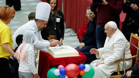 Cumpleaños del Papa Francisco. Foto: Reuters.