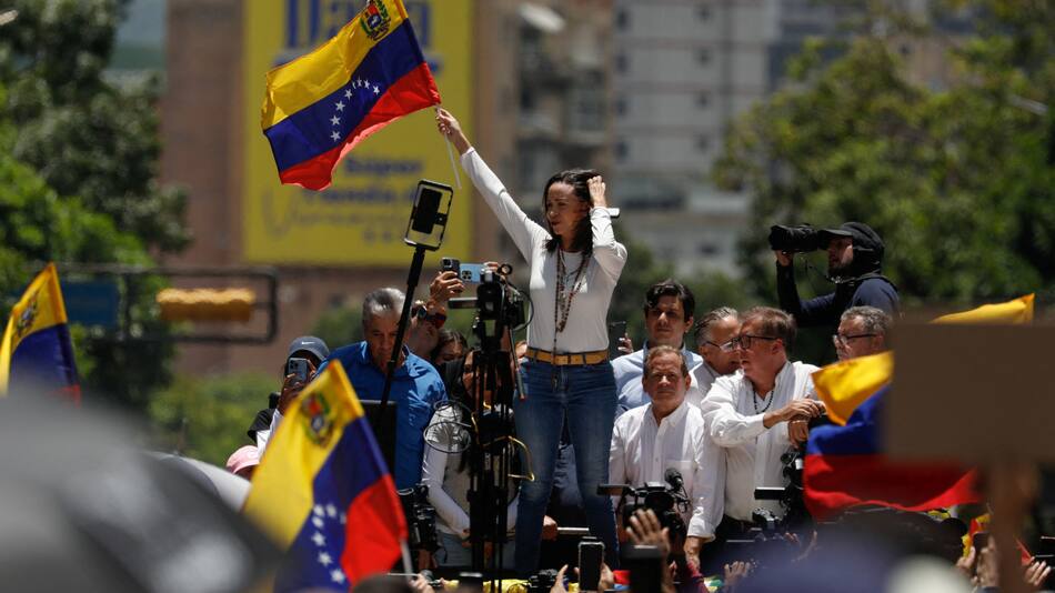 María Corina Machado. Foto: REUTERS.