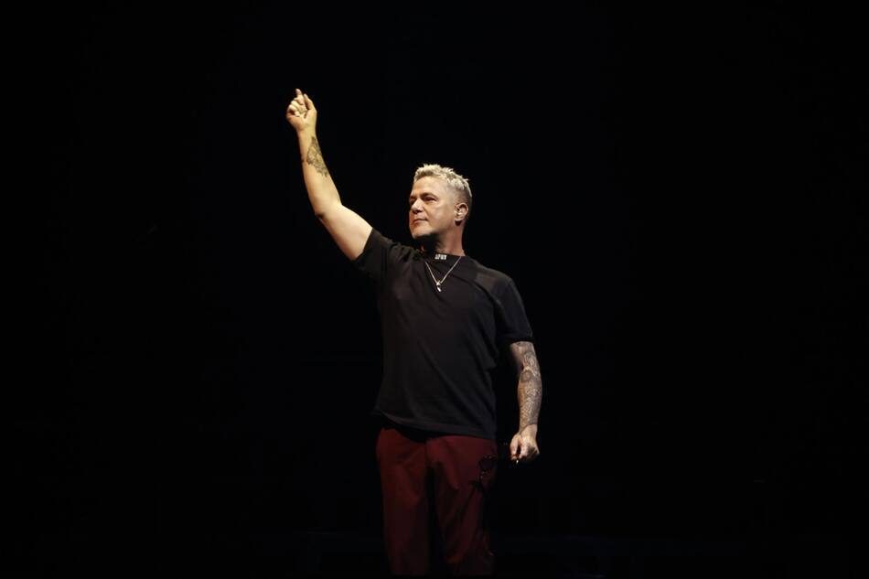 Alejandro Sanz en Pamplona. Foto: EFE.