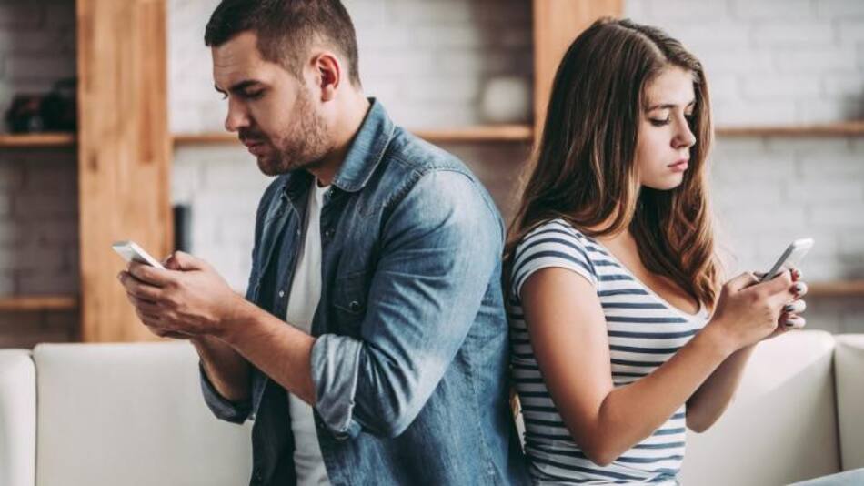 Pareja, tecnología, foto NA