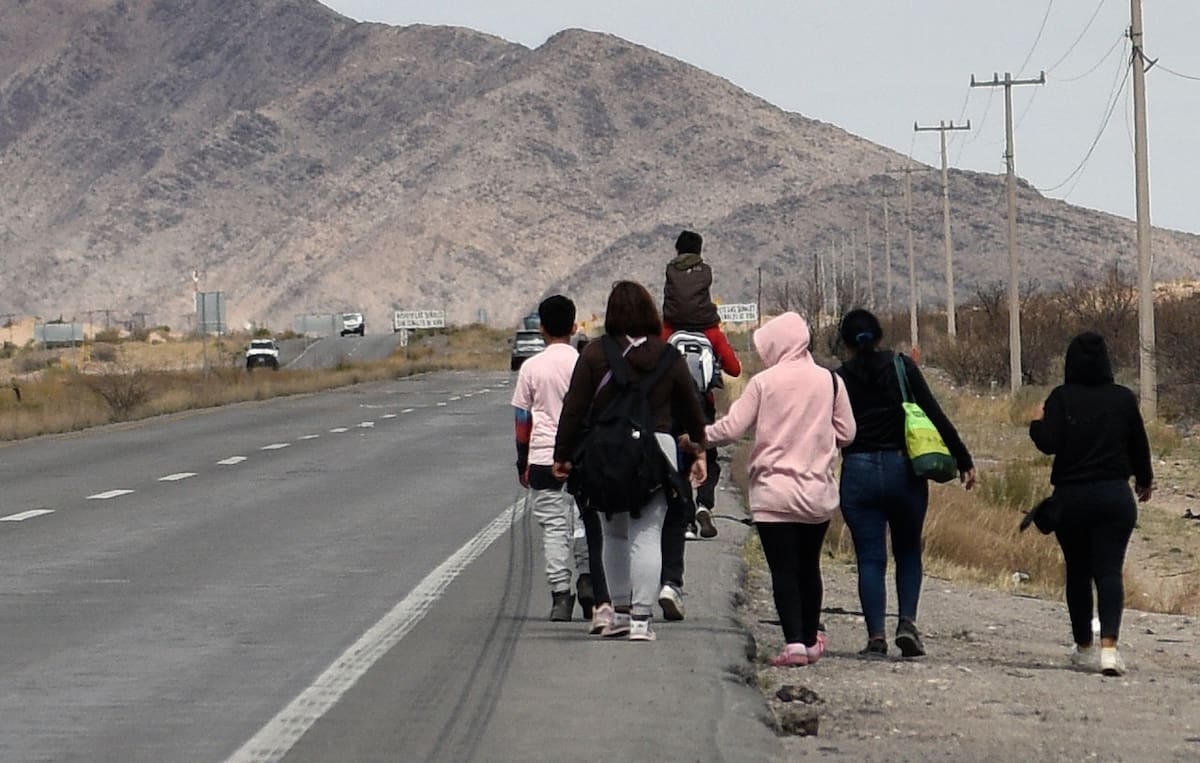 Migrantes; México-Estados Unidos. Foto: EFE