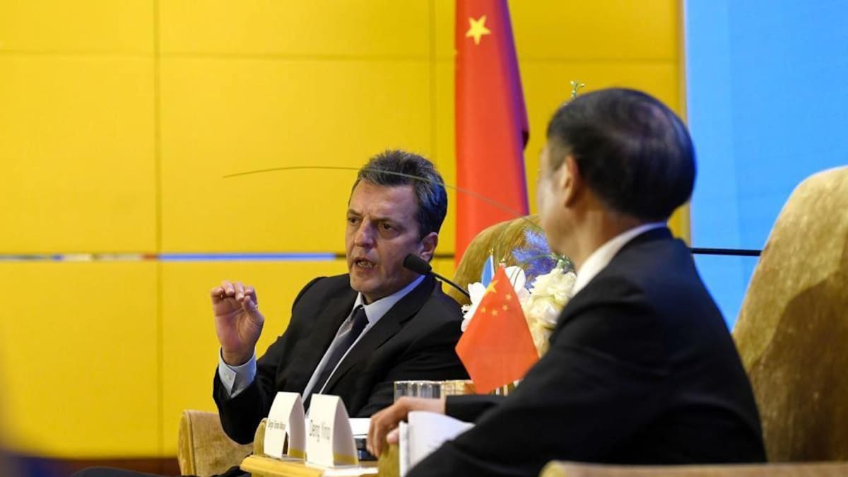 Sergio Massa en China. Foto: NA.