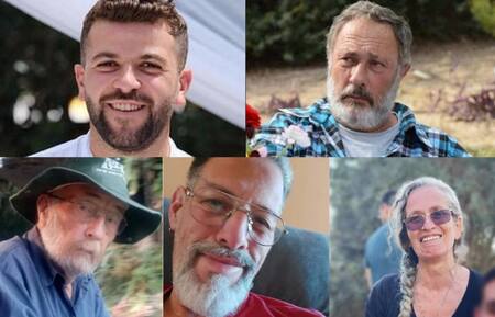 Israel confirmó la muerte de 5 rehenes. Fotos: Reuters/redes