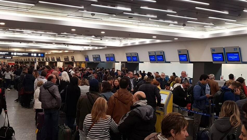 Demoras y cancelaciones en Aeroparque