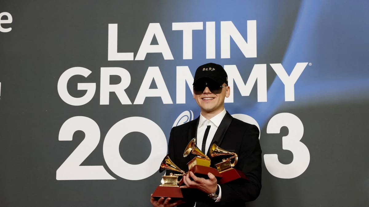 Bizarrap, el gran ganador de los Latin Grammy 2023. Foto: Reuters.
