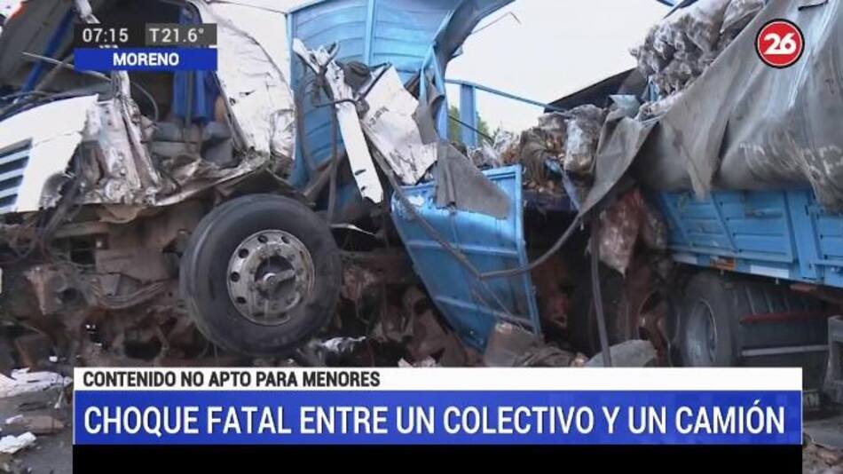 Choque fatal en ruta 24, móvil Canal 26