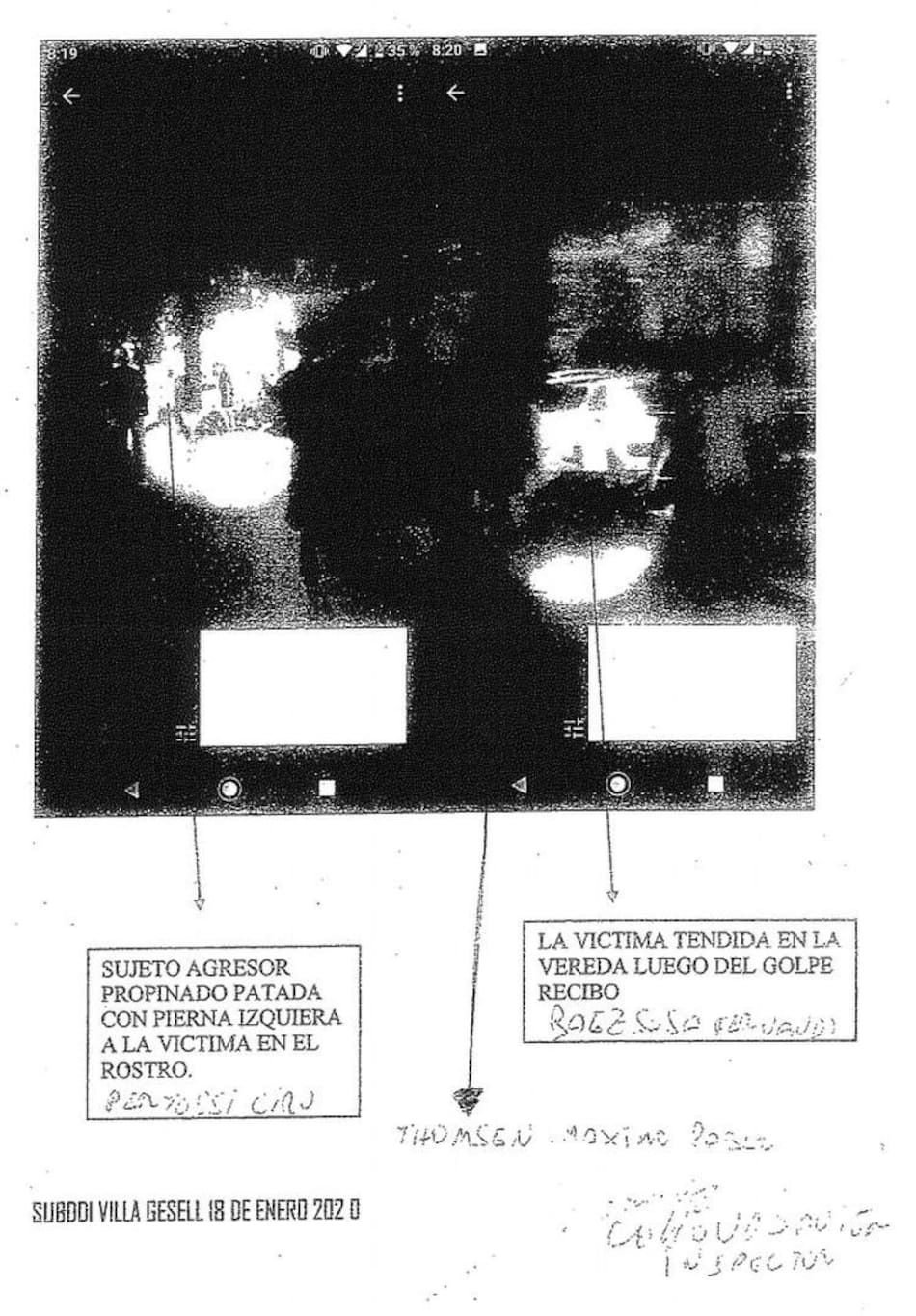 Llas imágenes del expediente que revelan el rol que tuvieron los rugbiers
