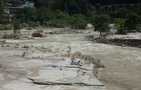 Inundaciones en India. Foto: Reuters.