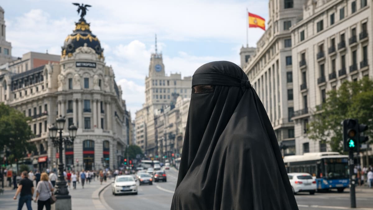 Uso del burka en España.
