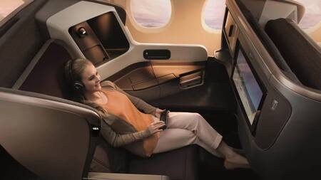 Así es la primera clase de Singapore Airlines. Foto: Singapore Airlines.