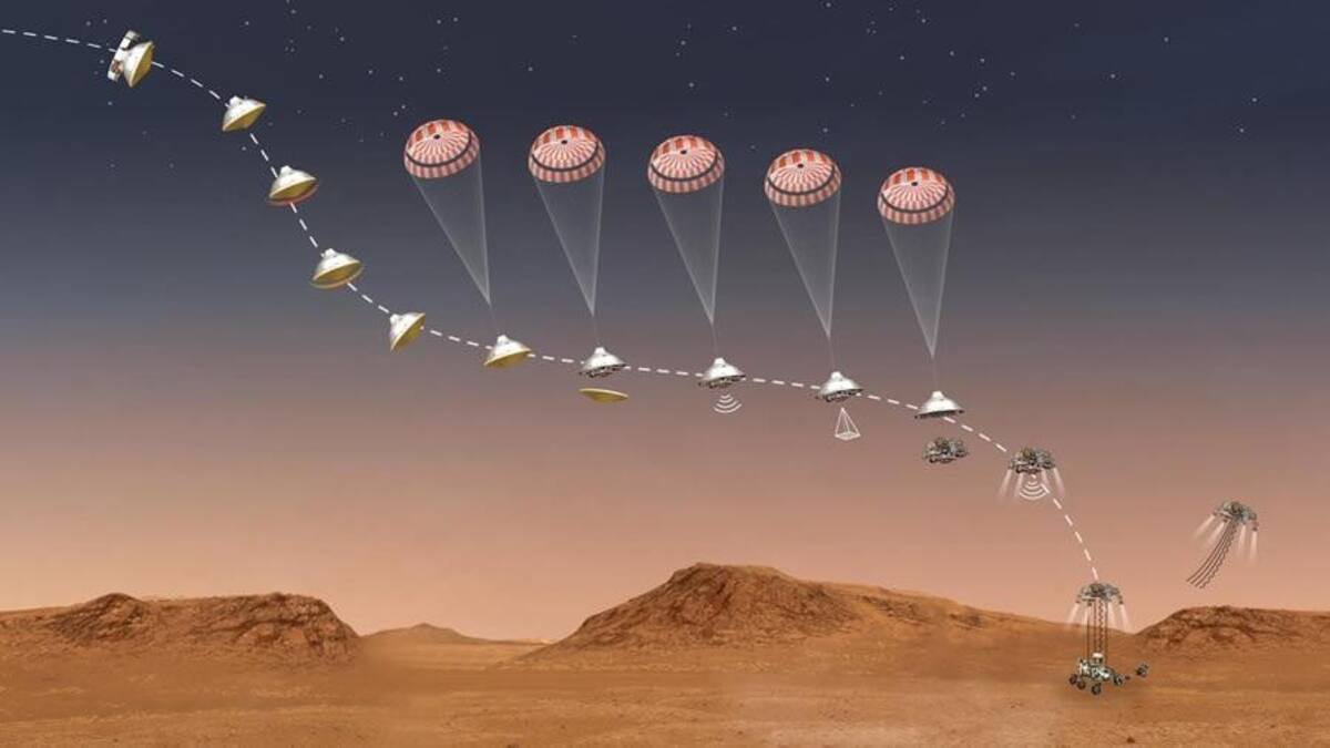 Los 7 minutos del terror de Perseverance, Foto: NASA/JPL-Caltech