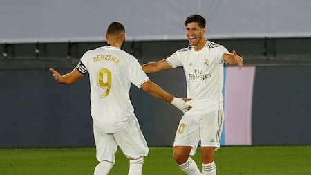Asensio y Benzema, Real Madrid vs. Alavés, Reuters