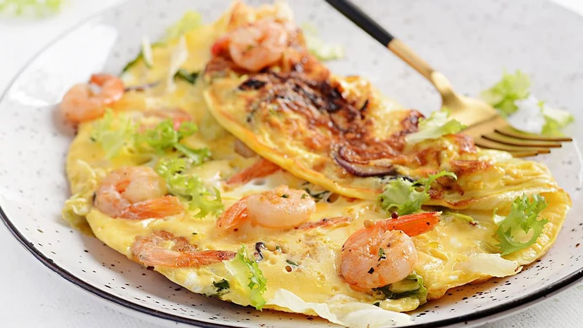 Un delicioso plato de omelette, fácil de preparar y muy sofisticado.