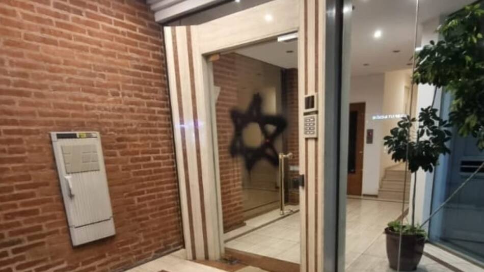 Antisemitismo en Caballito. Foto: redes