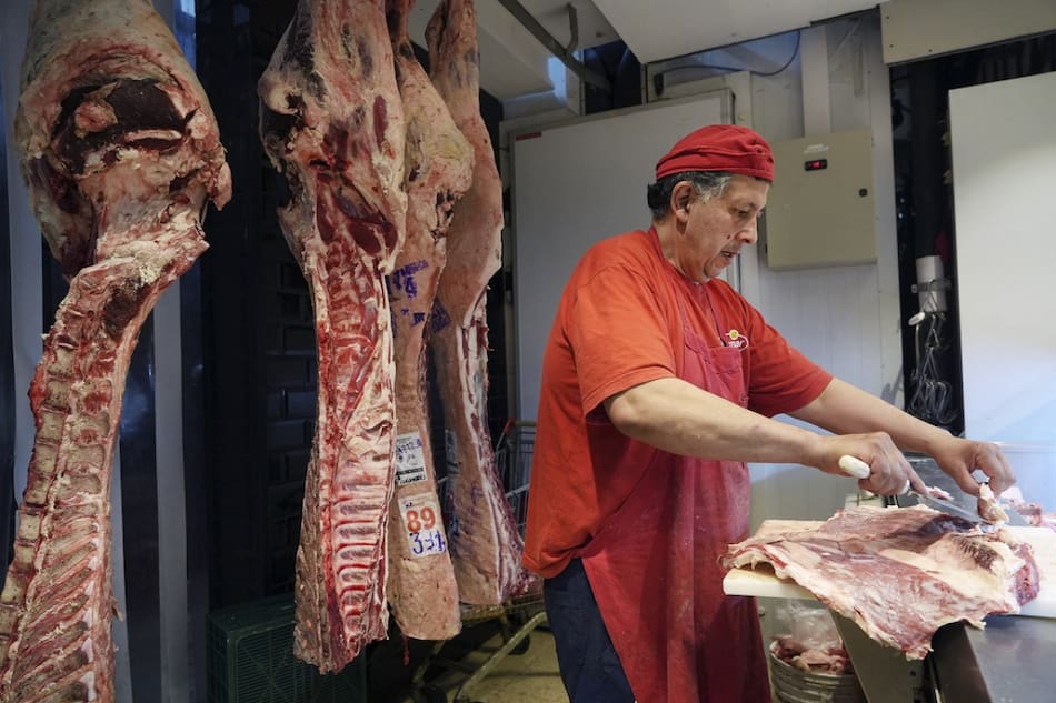 Carne; carnicería. Foto: NA (Marcelo Capece)