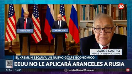 Jorge Castro en Canal 26. Foto: captura YouTube